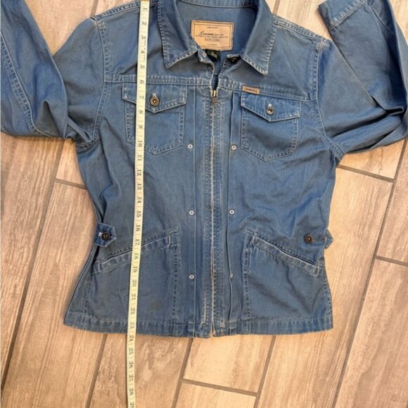VTG 90’s Ralph Lauren Authentic Dry Goods Denim Chore Jacket Sz M Zip Utility - Picture 8 of 9